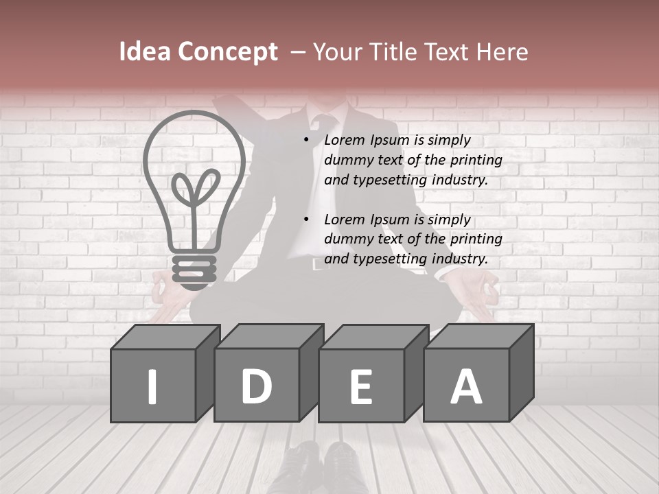 Wall Relax White PowerPoint Template