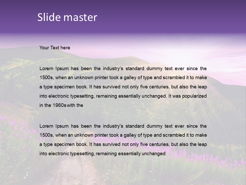 Path Color Field PowerPoint Template