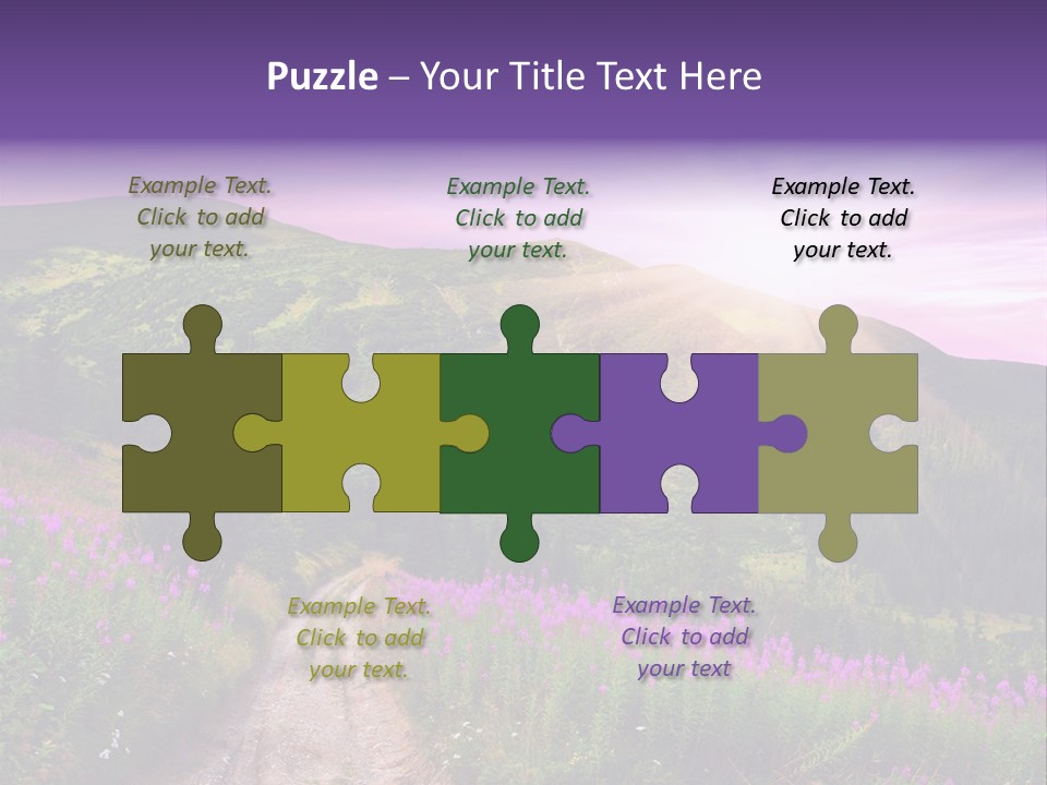 Path Color Field PowerPoint Template