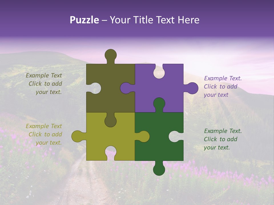Path Color Field PowerPoint Template