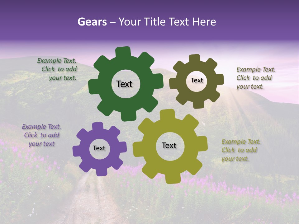 Path Color Field PowerPoint Template