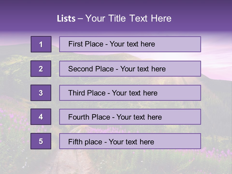 Path Color Field PowerPoint Template