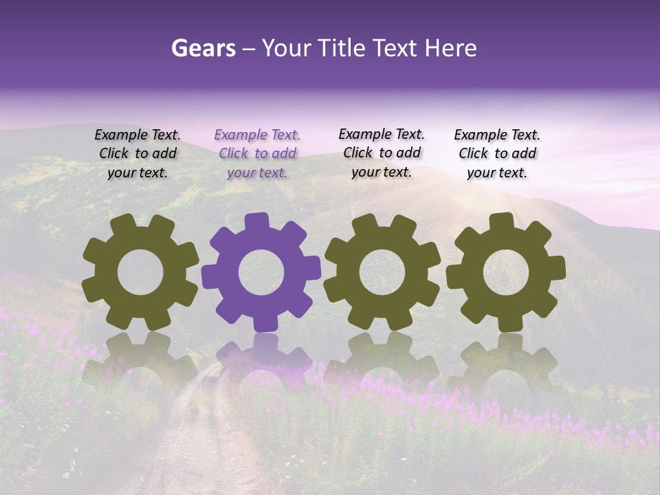 Path Color Field PowerPoint Template