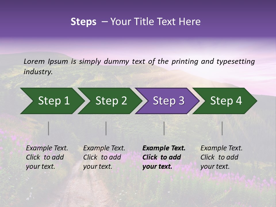 Path Color Field PowerPoint Template