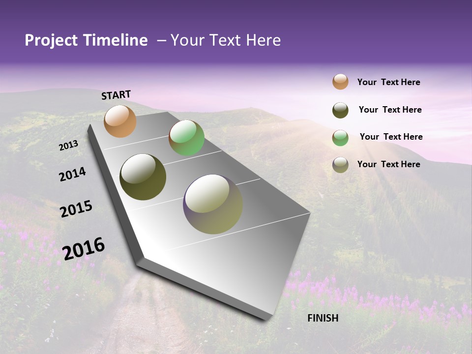 Path Color Field PowerPoint Template