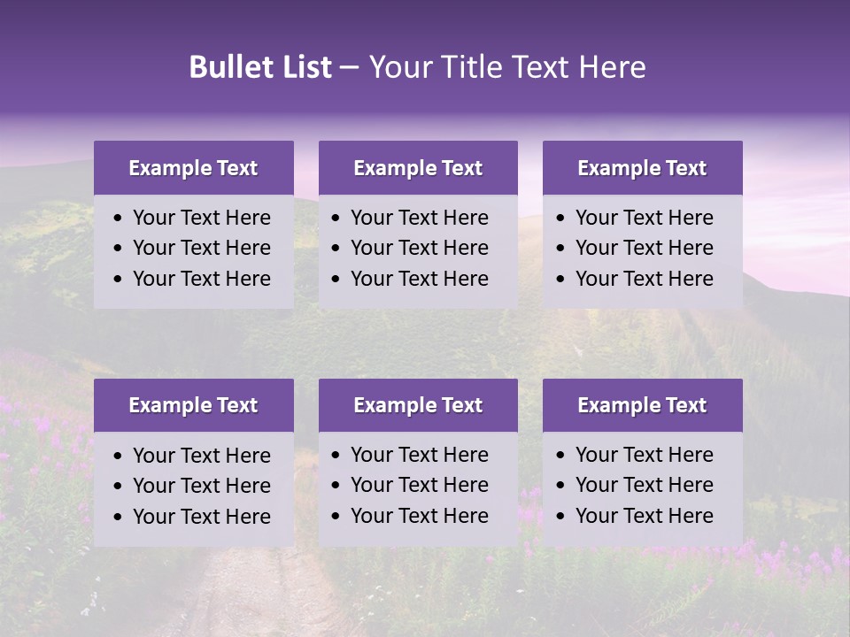 Path Color Field PowerPoint Template