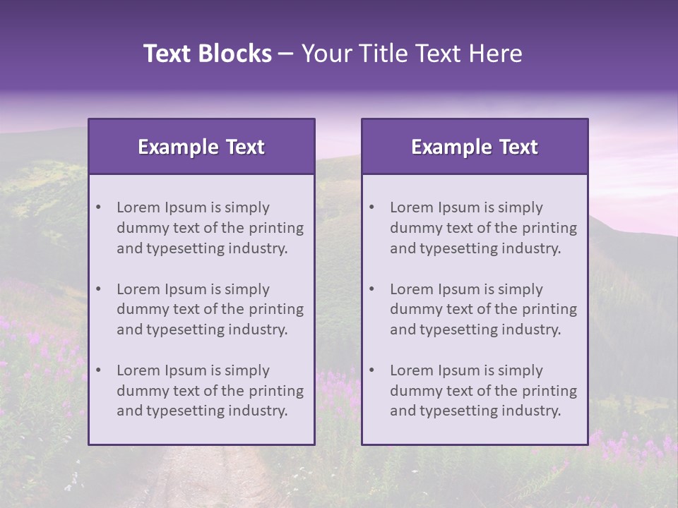 Path Color Field PowerPoint Template