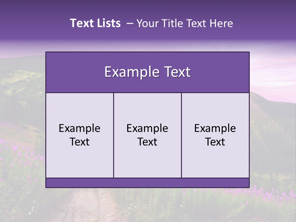Path Color Field PowerPoint Template