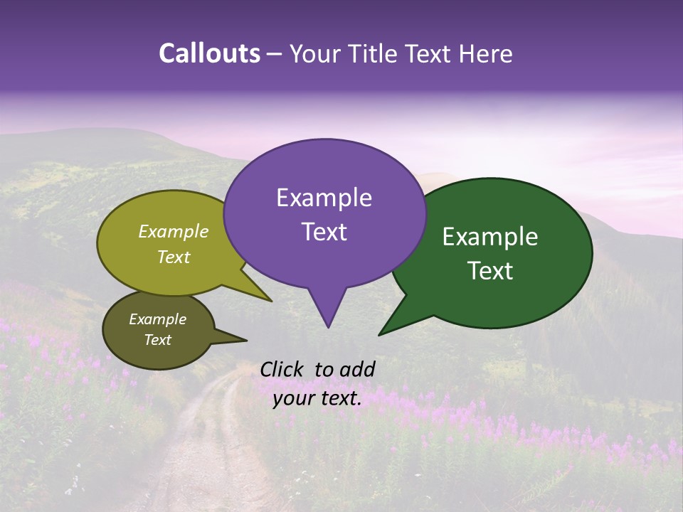 Path Color Field PowerPoint Template