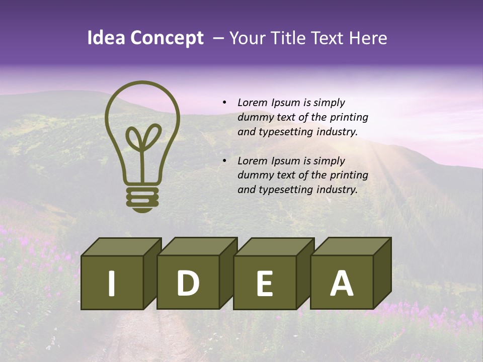Path Color Field PowerPoint Template