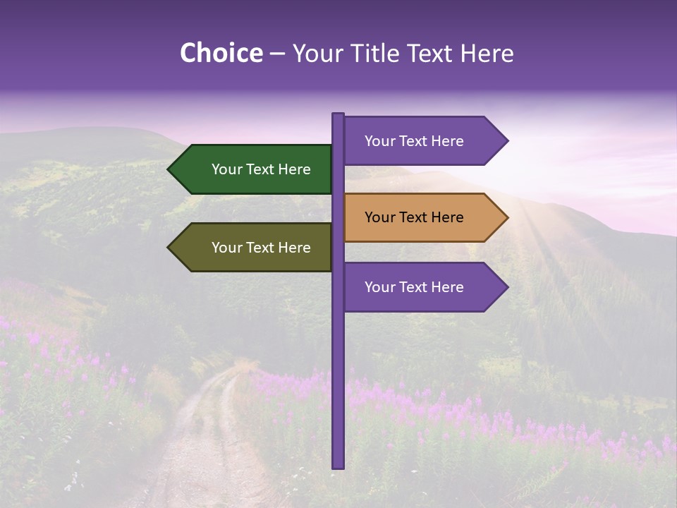 Path Color Field PowerPoint Template
