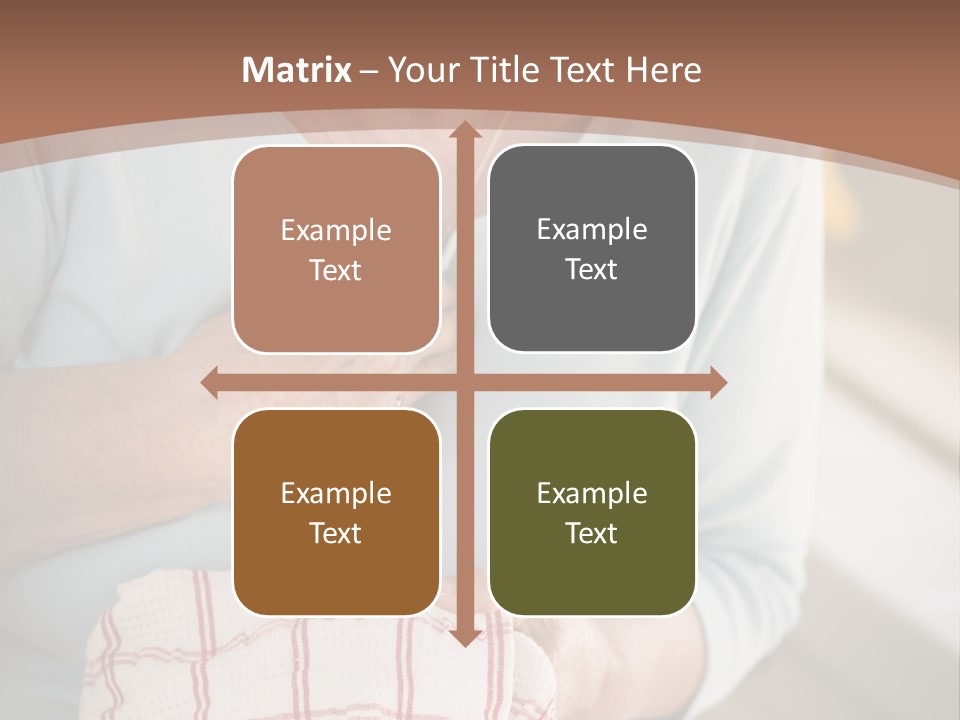 An Elderly Woman Holding A Piece Of Paper In Her Hand PowerPoint Template