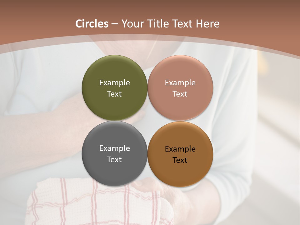 An Elderly Woman Holding A Piece Of Paper In Her Hand PowerPoint Template