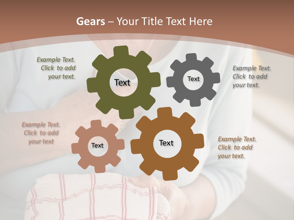 An Elderly Woman Holding A Piece Of Paper In Her Hand PowerPoint Template