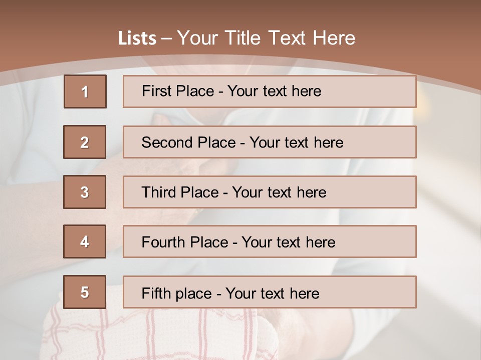 An Elderly Woman Holding A Piece Of Paper In Her Hand PowerPoint Template