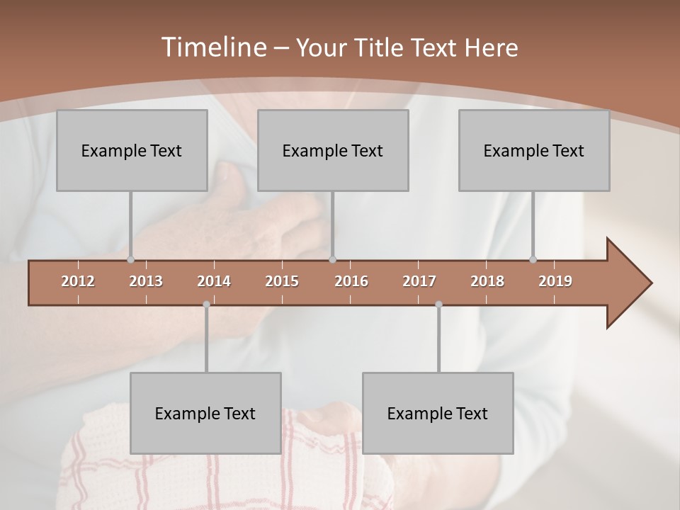 An Elderly Woman Holding A Piece Of Paper In Her Hand PowerPoint Template