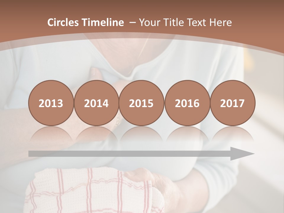 An Elderly Woman Holding A Piece Of Paper In Her Hand PowerPoint Template