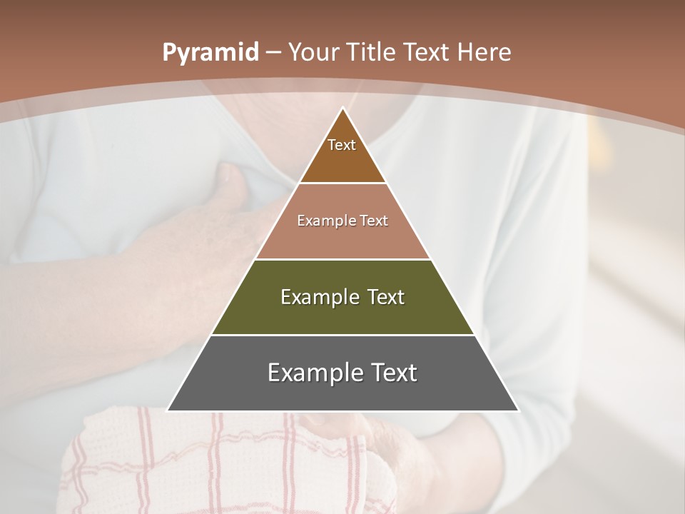 An Elderly Woman Holding A Piece Of Paper In Her Hand PowerPoint Template