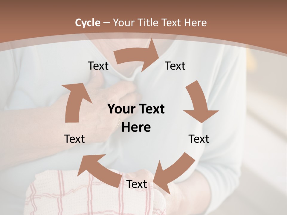 An Elderly Woman Holding A Piece Of Paper In Her Hand PowerPoint Template