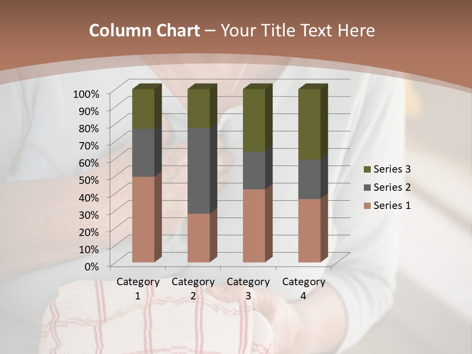 An Elderly Woman Holding A Piece Of Paper In Her Hand PowerPoint Template