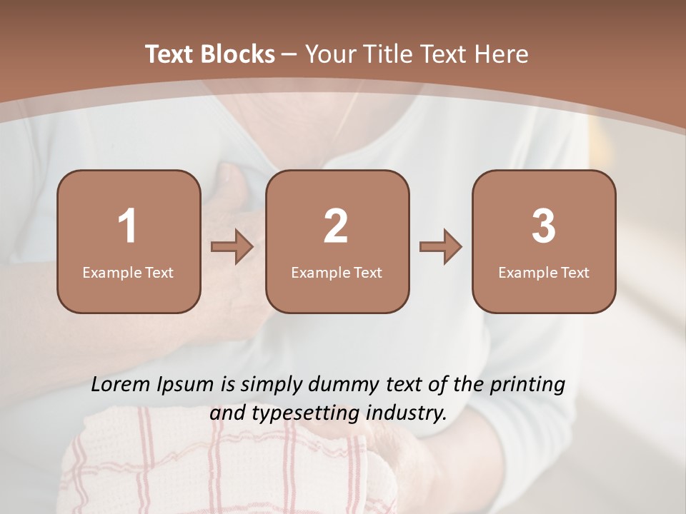 An Elderly Woman Holding A Piece Of Paper In Her Hand PowerPoint Template