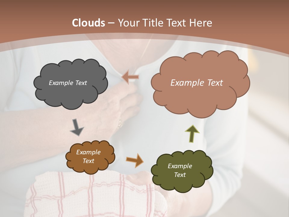 An Elderly Woman Holding A Piece Of Paper In Her Hand PowerPoint Template
