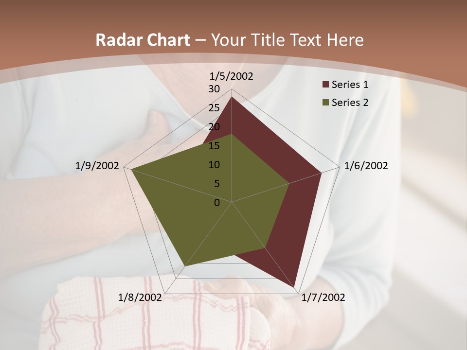 An Elderly Woman Holding A Piece Of Paper In Her Hand PowerPoint Template
