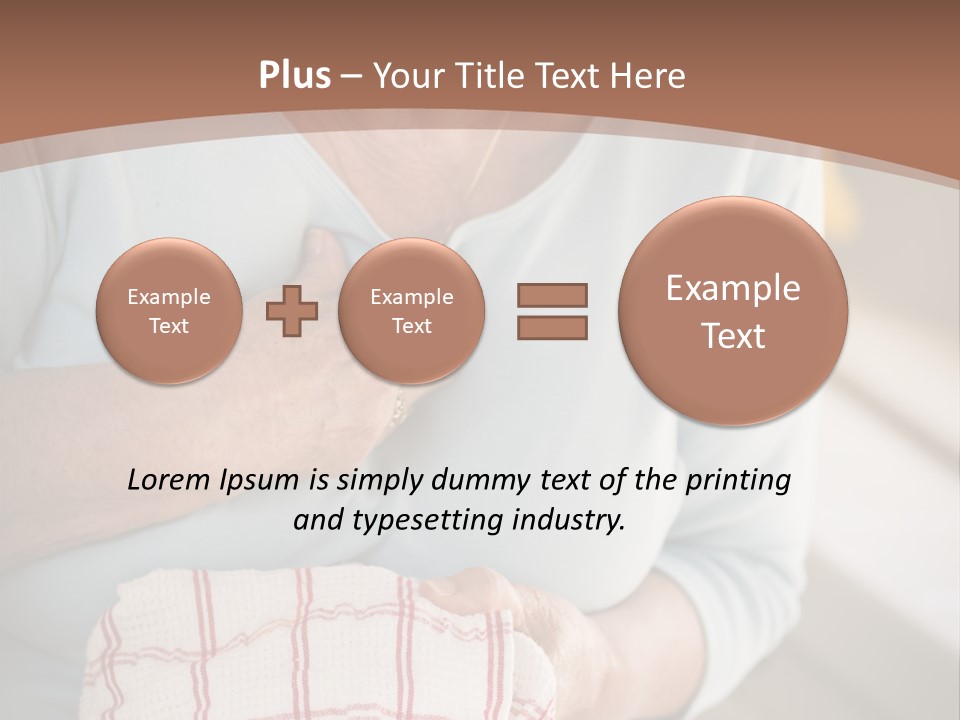 An Elderly Woman Holding A Piece Of Paper In Her Hand PowerPoint Template