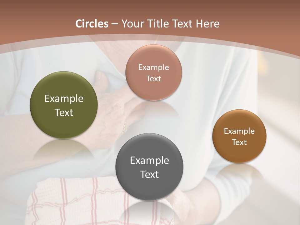 An Elderly Woman Holding A Piece Of Paper In Her Hand PowerPoint Template