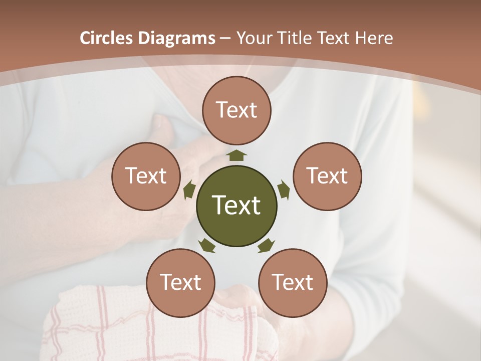 An Elderly Woman Holding A Piece Of Paper In Her Hand PowerPoint Template