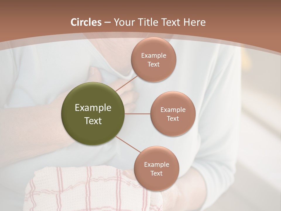 An Elderly Woman Holding A Piece Of Paper In Her Hand PowerPoint Template