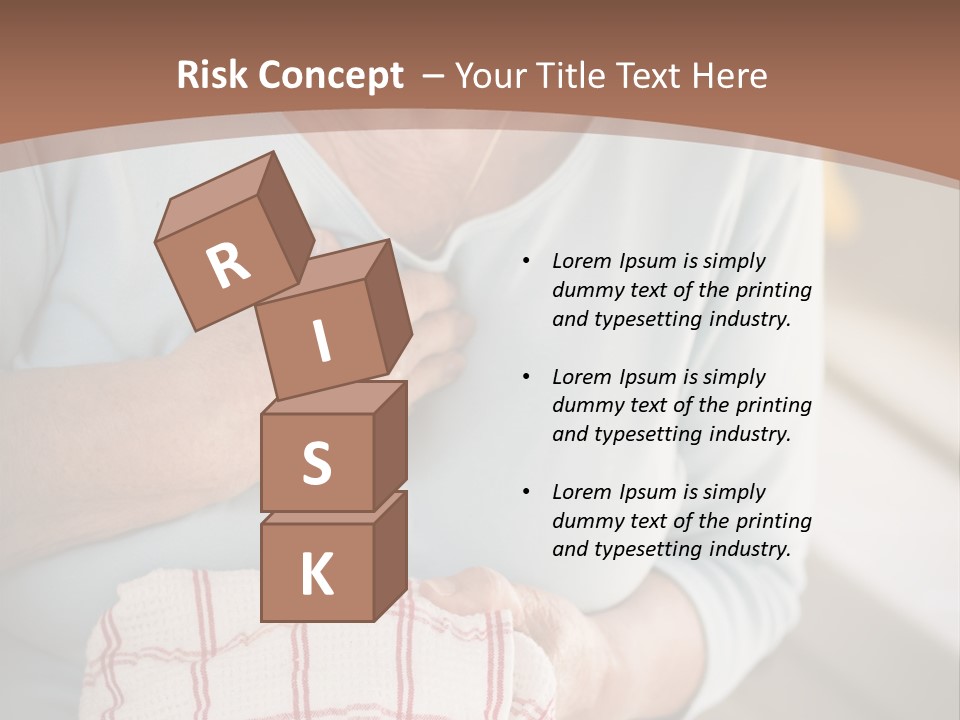 An Elderly Woman Holding A Piece Of Paper In Her Hand PowerPoint Template