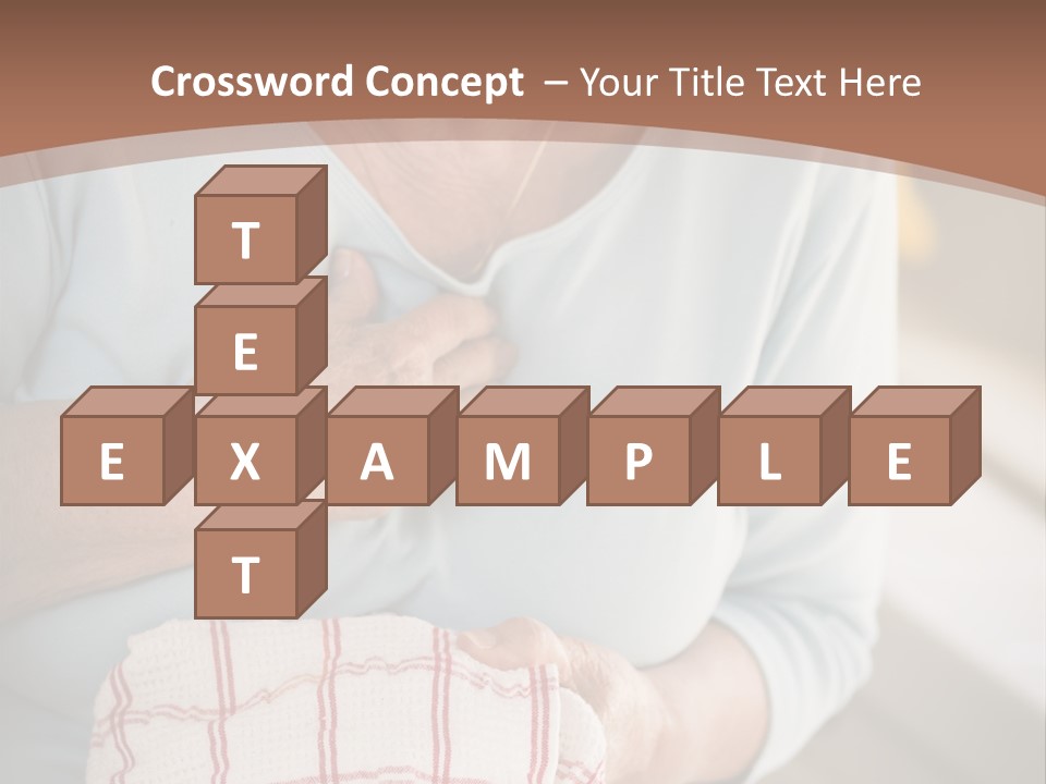 An Elderly Woman Holding A Piece Of Paper In Her Hand PowerPoint Template