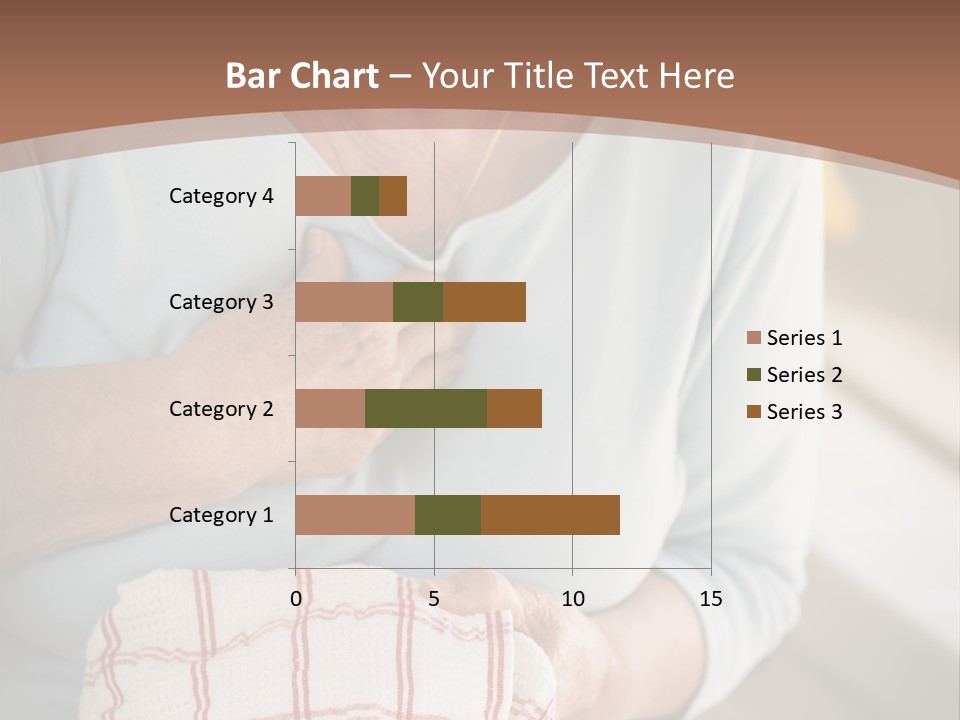 An Elderly Woman Holding A Piece Of Paper In Her Hand PowerPoint Template