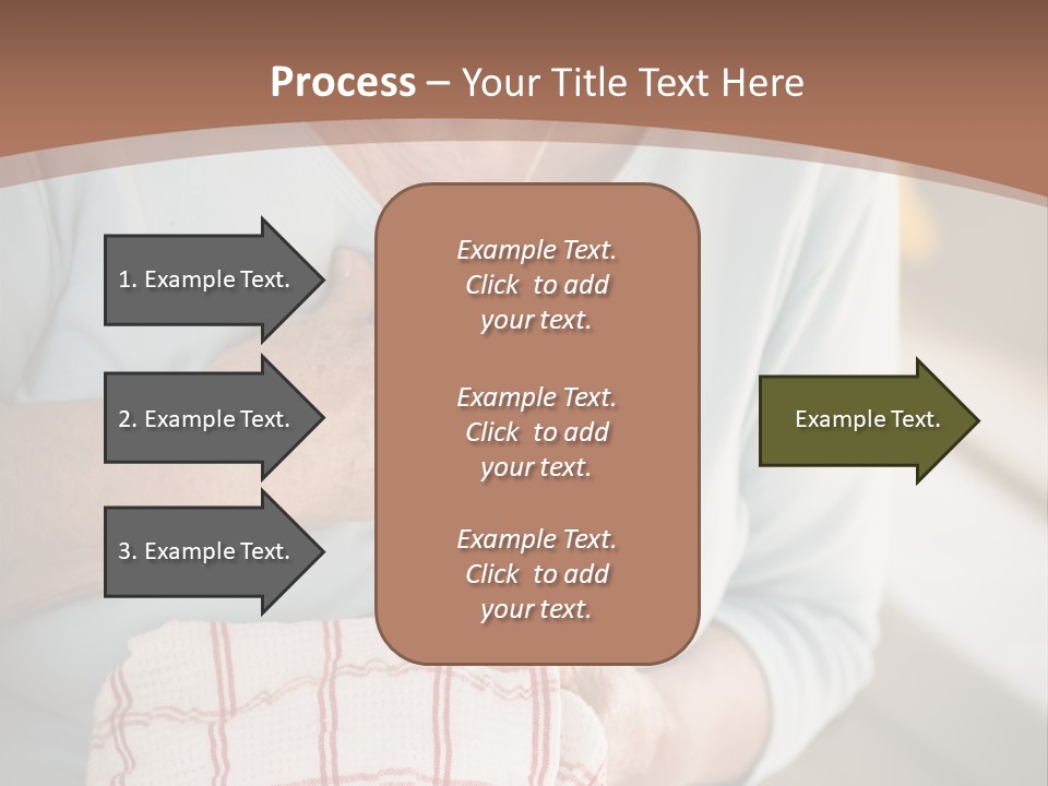 An Elderly Woman Holding A Piece Of Paper In Her Hand PowerPoint Template