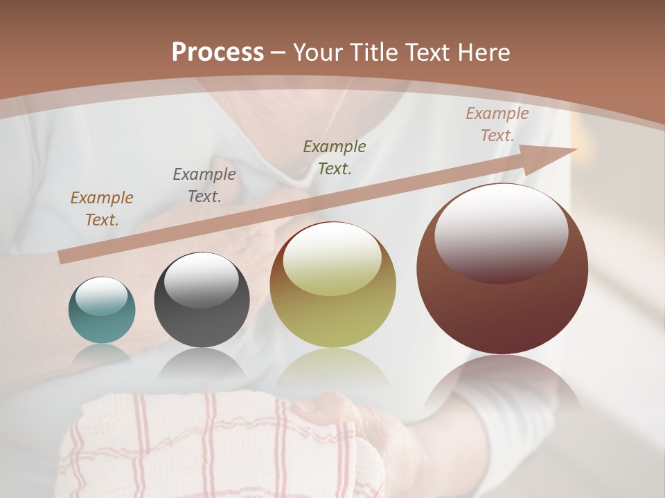 An Elderly Woman Holding A Piece Of Paper In Her Hand PowerPoint Template