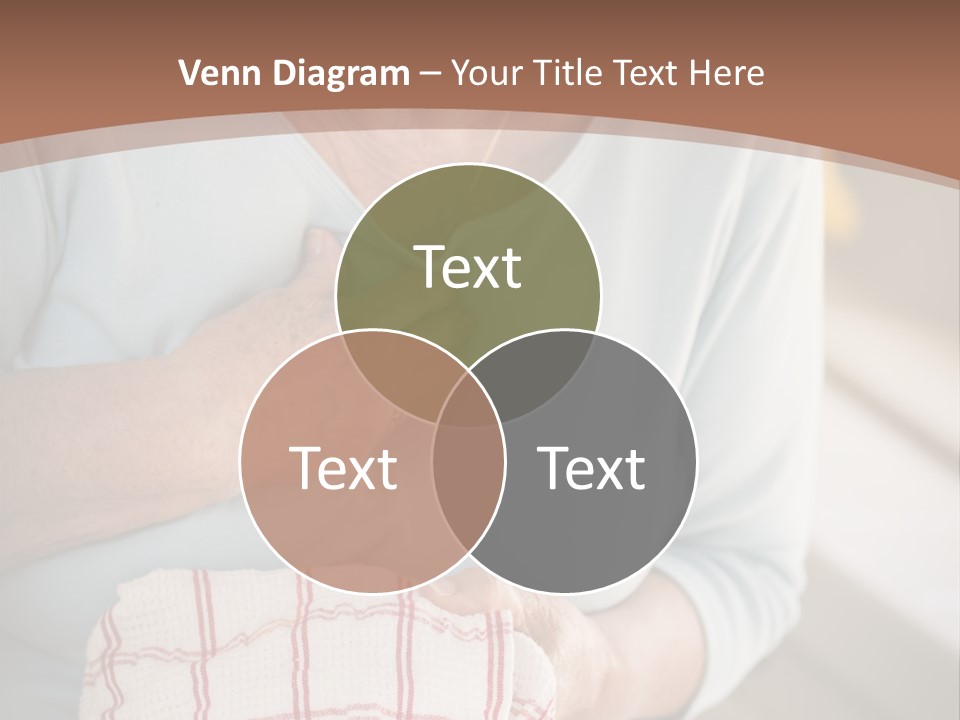 An Elderly Woman Holding A Piece Of Paper In Her Hand PowerPoint Template