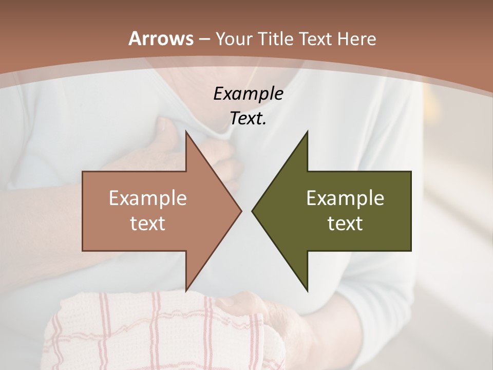 An Elderly Woman Holding A Piece Of Paper In Her Hand PowerPoint Template