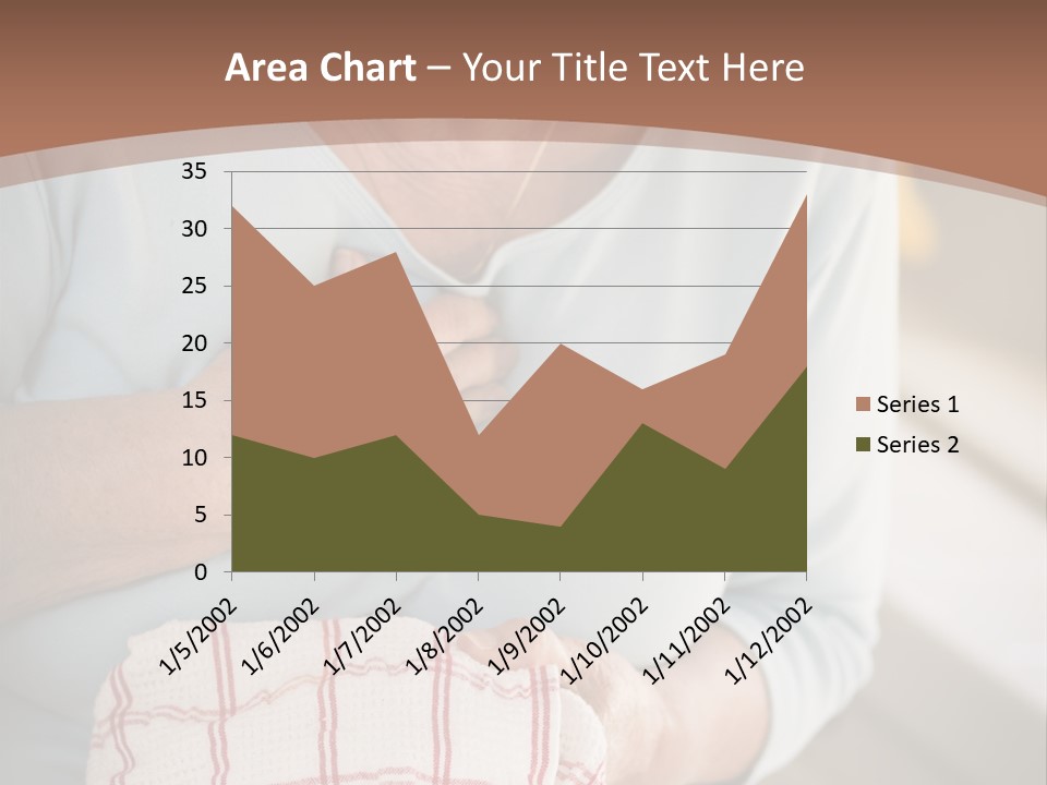 An Elderly Woman Holding A Piece Of Paper In Her Hand PowerPoint Template