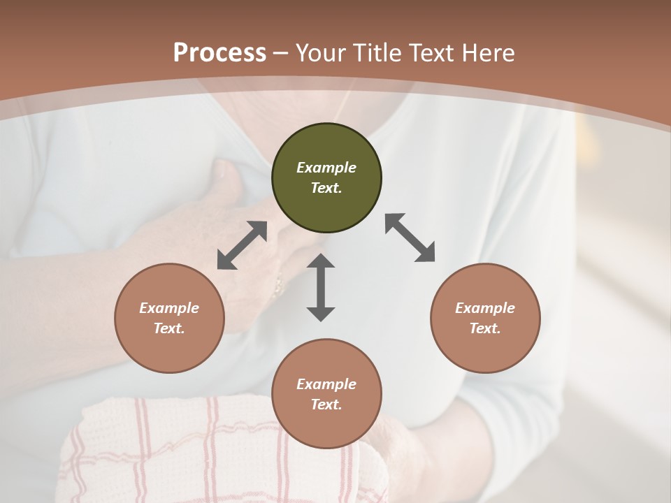 An Elderly Woman Holding A Piece Of Paper In Her Hand PowerPoint Template