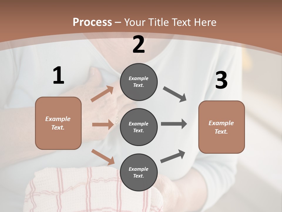 An Elderly Woman Holding A Piece Of Paper In Her Hand PowerPoint Template