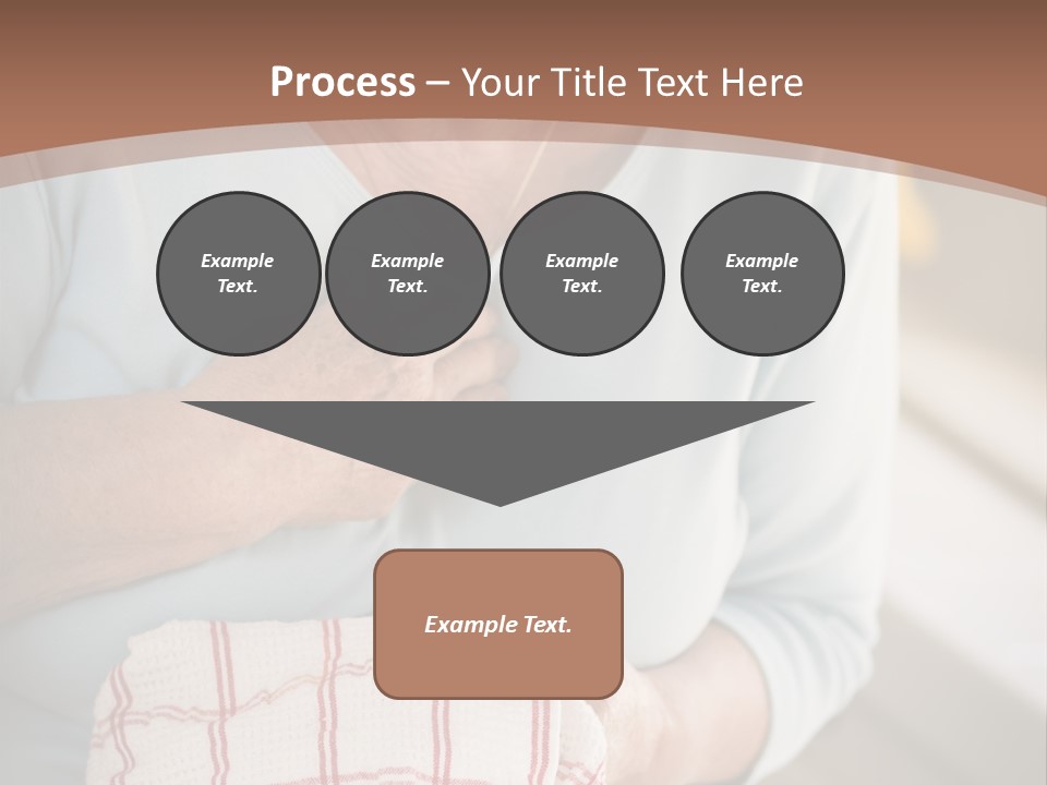 An Elderly Woman Holding A Piece Of Paper In Her Hand PowerPoint Template