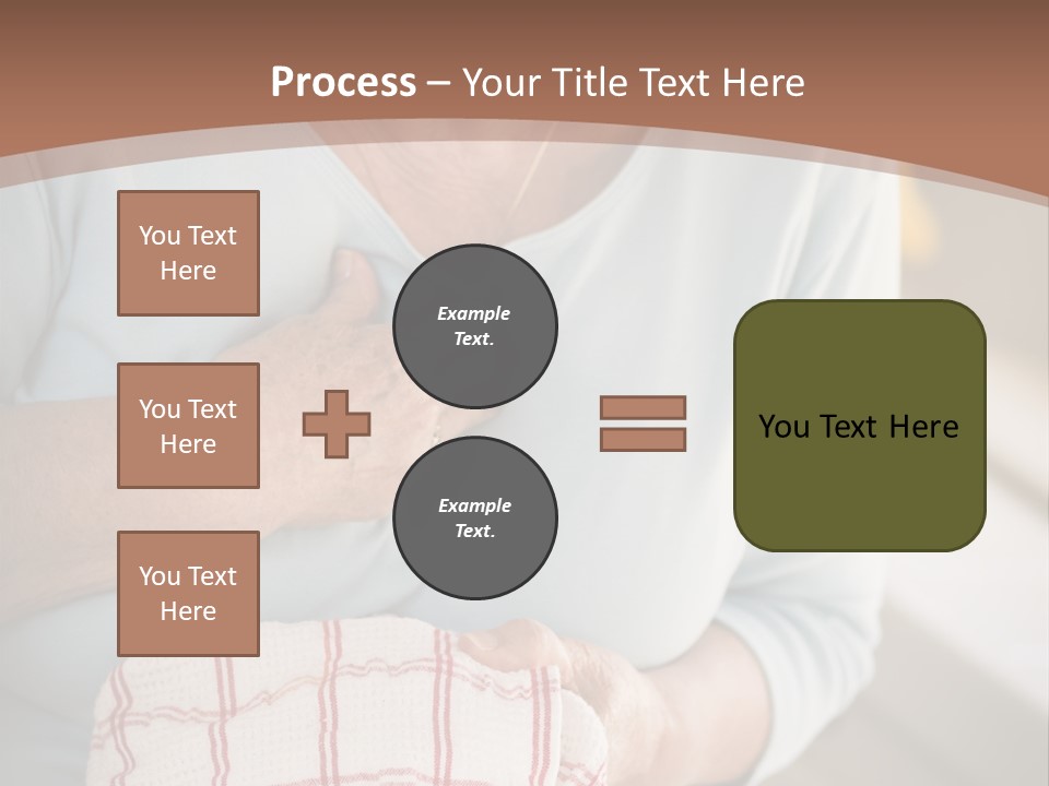 An Elderly Woman Holding A Piece Of Paper In Her Hand PowerPoint Template