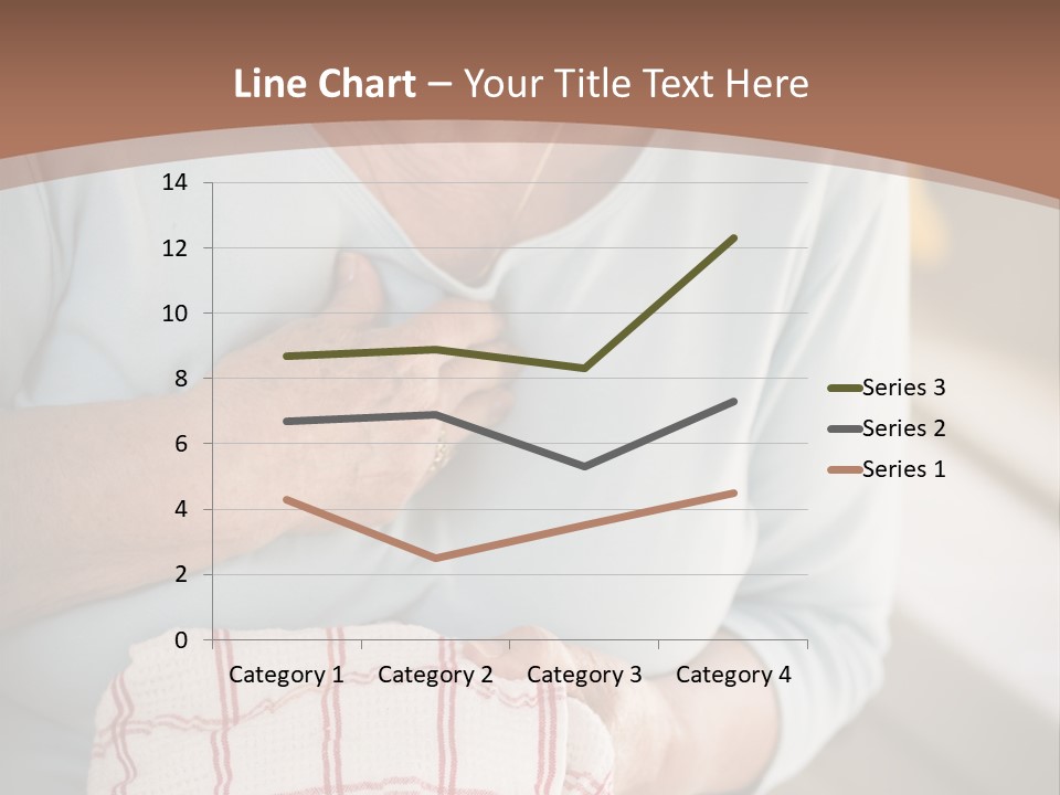 An Elderly Woman Holding A Piece Of Paper In Her Hand PowerPoint Template