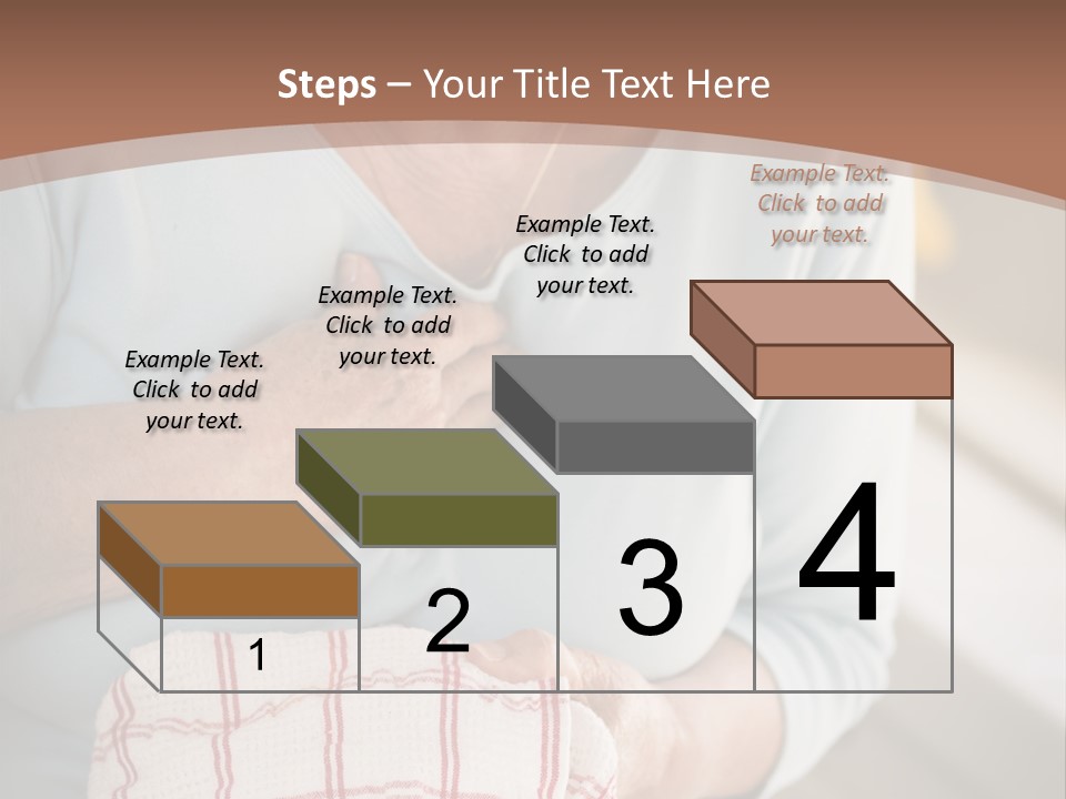 An Elderly Woman Holding A Piece Of Paper In Her Hand PowerPoint Template