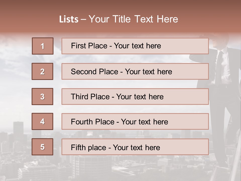 Steps Spy High PowerPoint Template