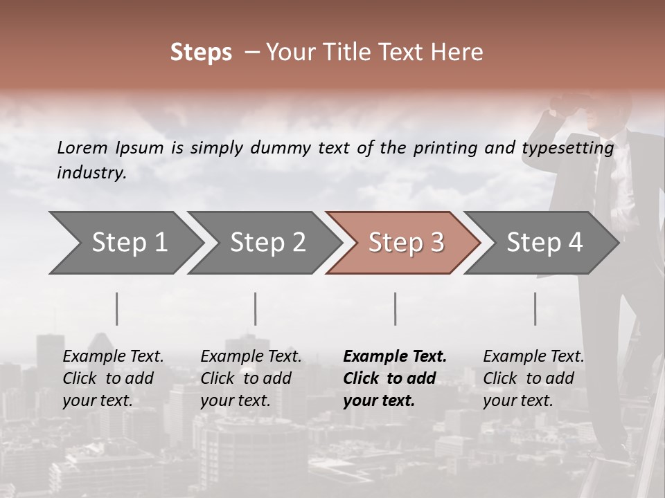 Steps Spy High PowerPoint Template
