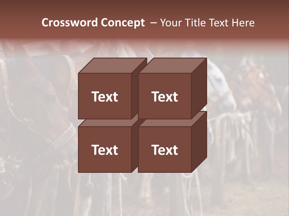 Exhibitions Rancher Horse PowerPoint Template