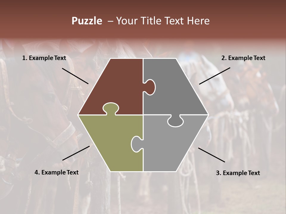 Exhibitions Rancher Horse PowerPoint Template