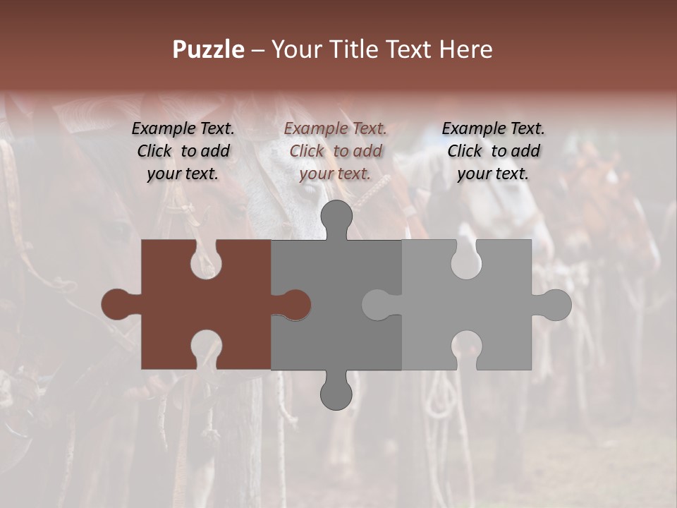 Exhibitions Rancher Horse PowerPoint Template